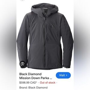 Black Diamond Mission Down Parka